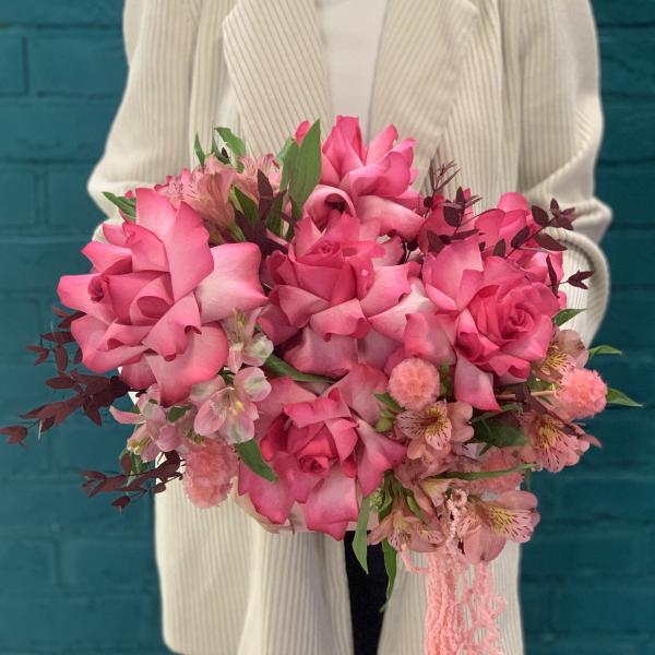 Французская роза и скабиоза "Ласковое упоение"