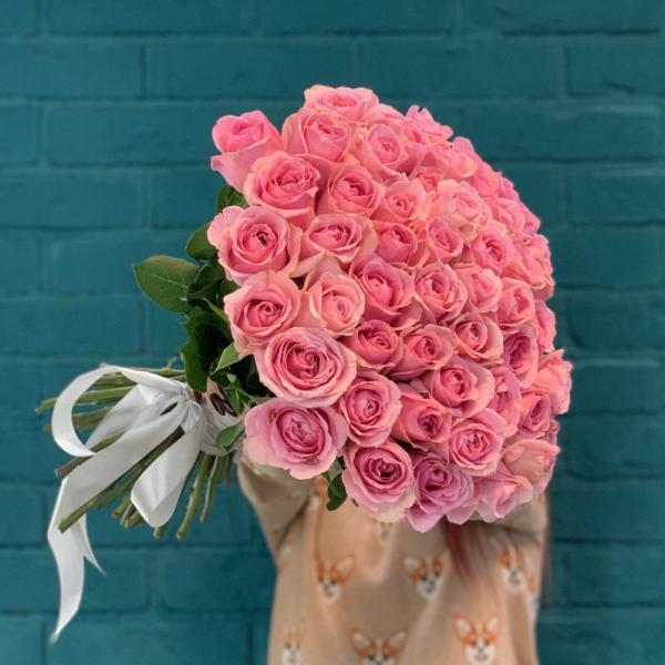 51 розовая роза "Июльское небо"