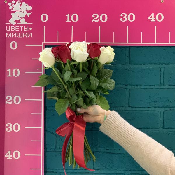 21 роза "Бостон"