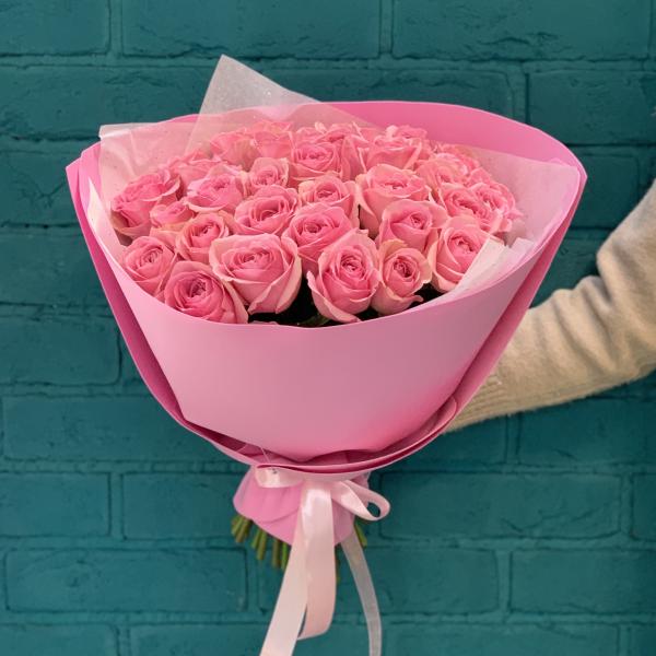 35 розовых роз "Ницца"