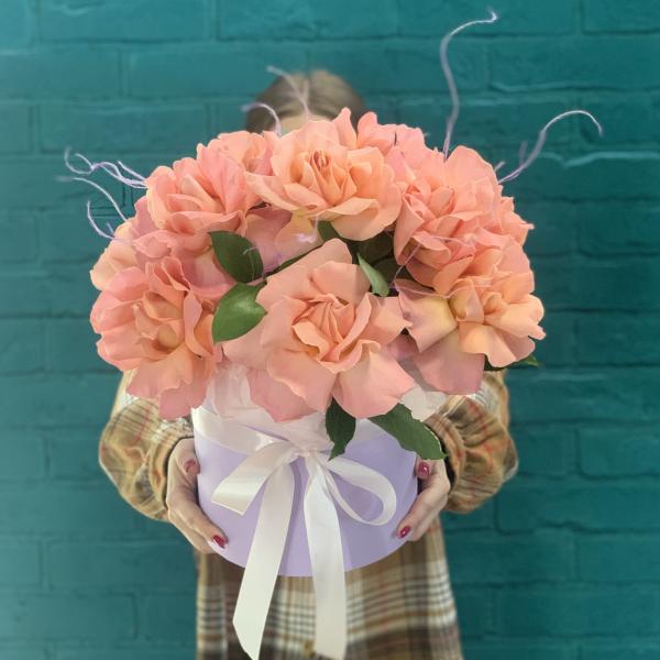 11 розовых французских роз "Лаванда"