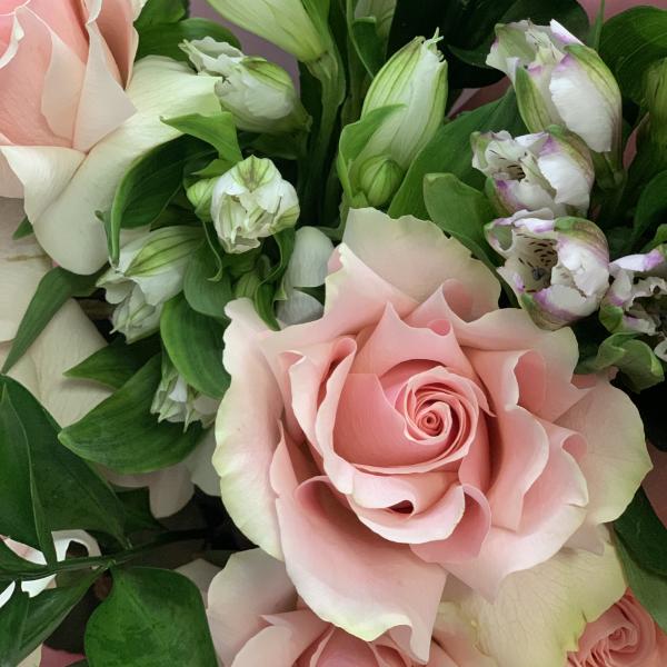 Французская роза и альстромерия «Осеннее вдохновение»