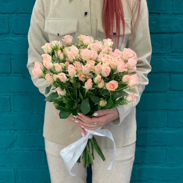 19 кустовых роз "Бисер"