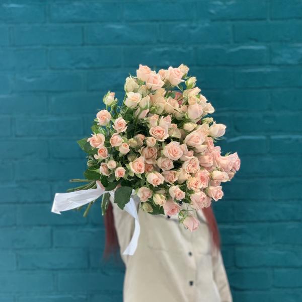 19 кустовых роз "Бисер"