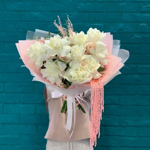 Французская роза и амарант "Влюбленная"