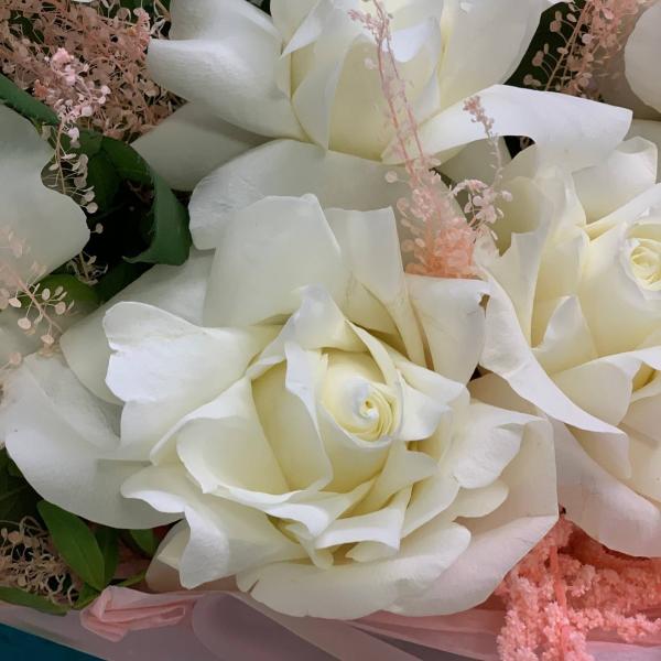 Французская роза и амарант "Влюбленная"