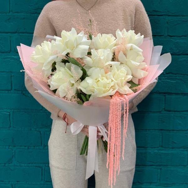 Французская роза и амарант "Влюбленная"