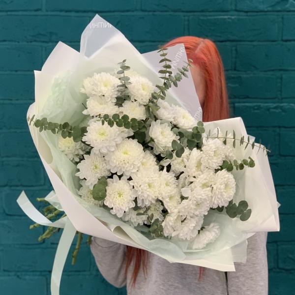 7 Хризантем "Белая тропинка"