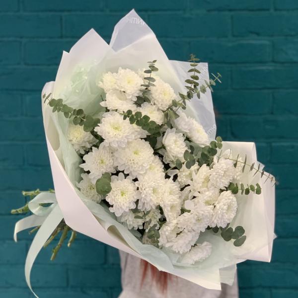 7 Хризантем "Белая тропинка"