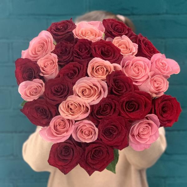 29 роз "Сладость"