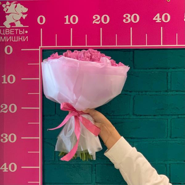 25 роз "клубничное мороженное"