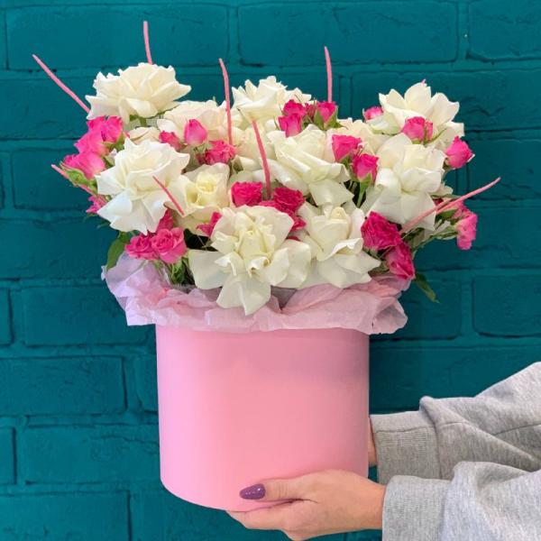 Французская роза и флум "Нежный образ"