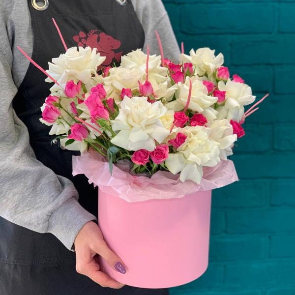 Французская роза и флум "Нежный образ"