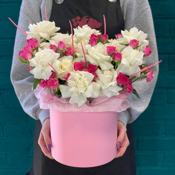 Французская роза и флум "Нежный образ"