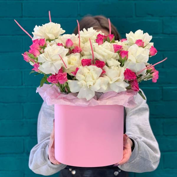 Французская роза и флум "Нежный образ"