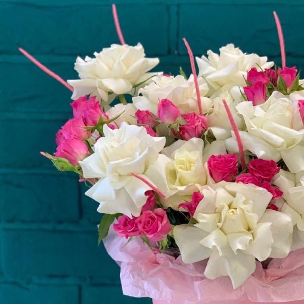 Французская роза и флум "Нежный образ"