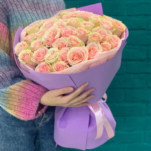 41 розовая роза "Нежная"