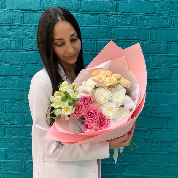 фото Розы и хлопка "Вечернее свидание"