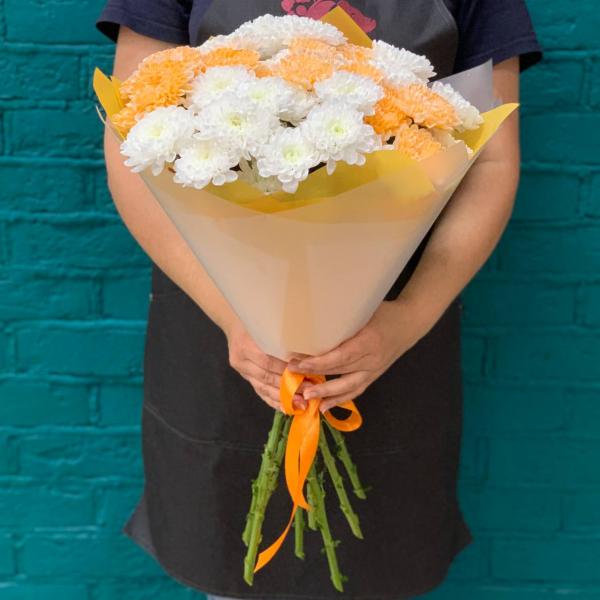 фото 9 разноцветных хризантем "Пылкие взгляды"