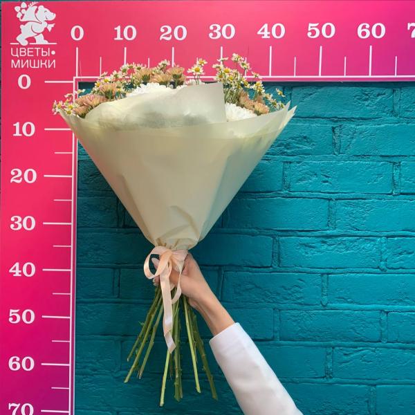 фото Хризантемы и танацетума "Осенний рассвет"