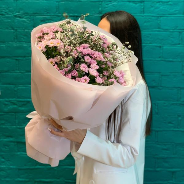 фото Хризантемы и лимониум "Полное цветение"