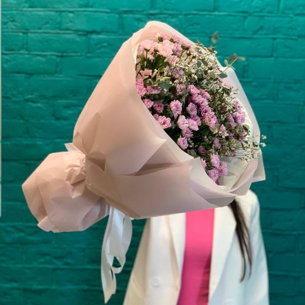 фото Хризантемы и лимониум "Полное цветение"