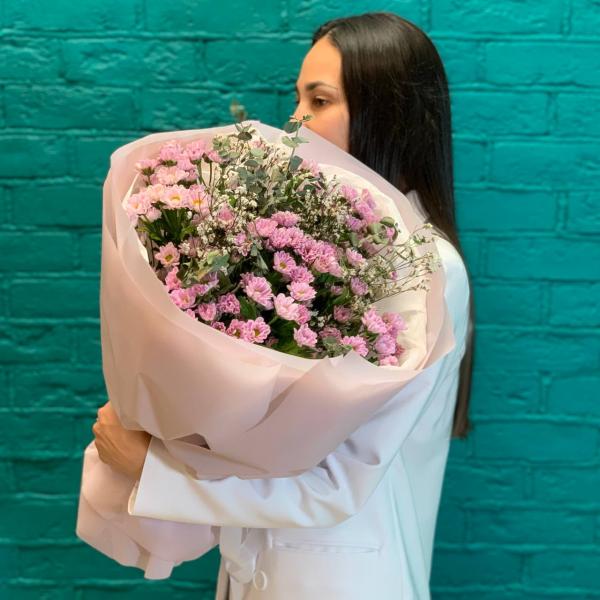 Хризантема и лимониум "Полное цветение"