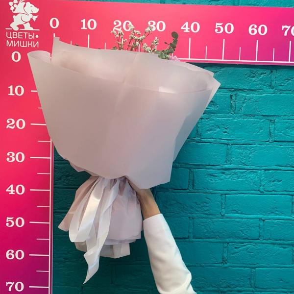 фото Хризантемы и лимониум "Полное цветение"