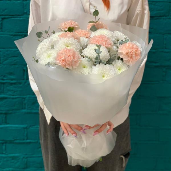 фото Гвоздики и хризантемы "В унисон"