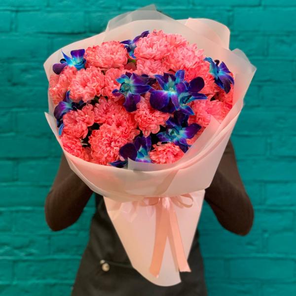 фото Хризантема и дендробиума "Космическая вата"