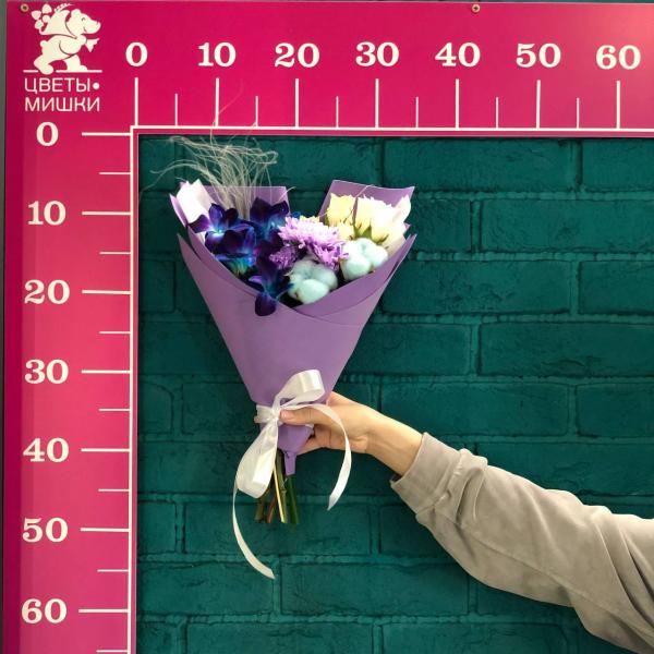 фото Хризантемы и дендробиума "Радостный хлопок"