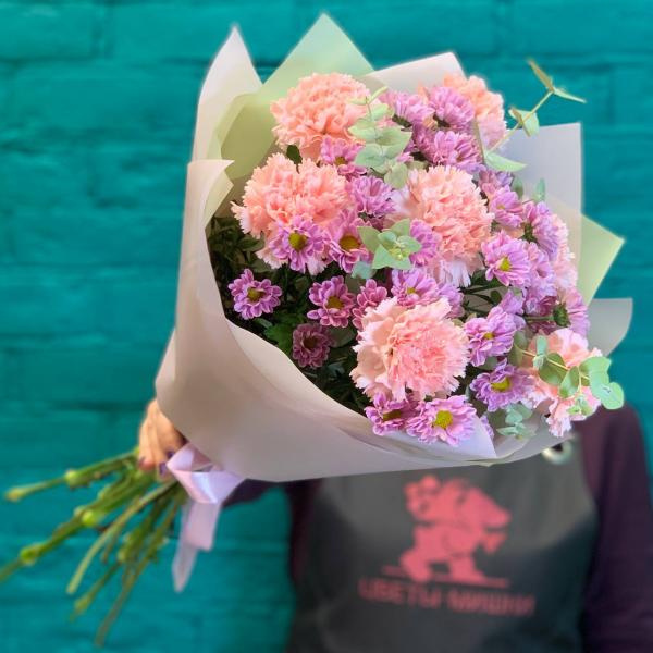 фото Диуантуса и хризантемы "Ричи"