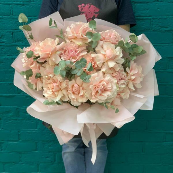 фото 15 розовых французских роз "Париж Брест"