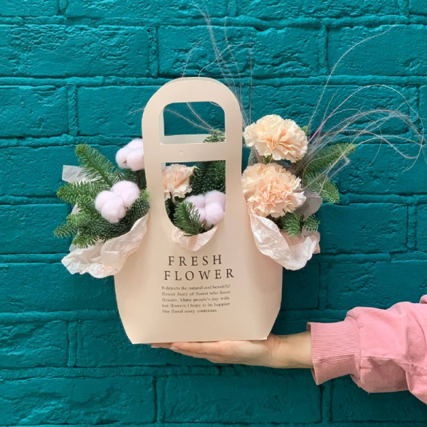 фото Нобилиса и гвоздики "Зимняя фантазия"