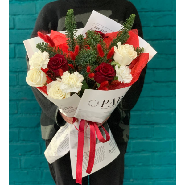 Нобилис и роза «Зимняя классика»