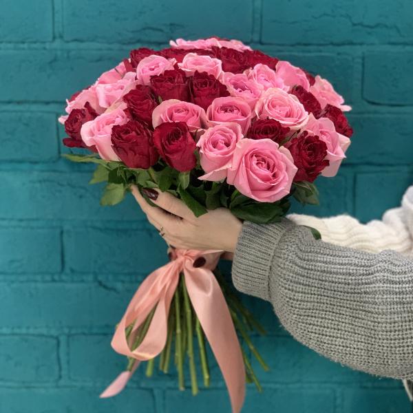 45 роз "Сакура"