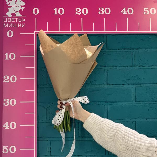 15 белых роз "Белоснежная красота"