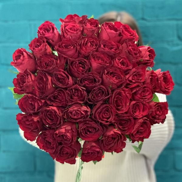 45 красных роз "Мали"