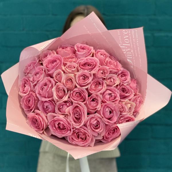 45 розовых роз "Джульетта"