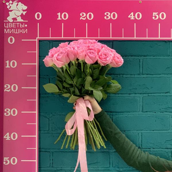 35 розовых роз "Тбилиси"
