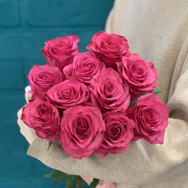 11 роз "Малиновый рай"