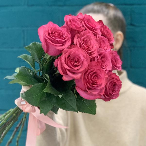 11 роз "Малиновый рай"