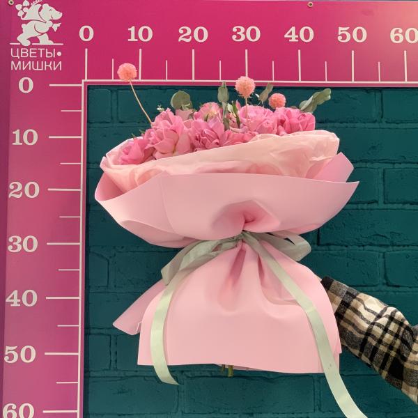 Роза и альстромерия "Ягодный коктейль"