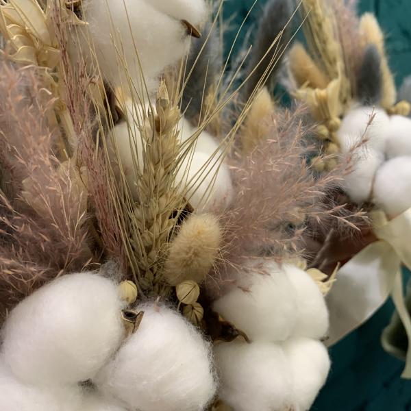 Букет невесты и бутоньерка "Природная любовь"