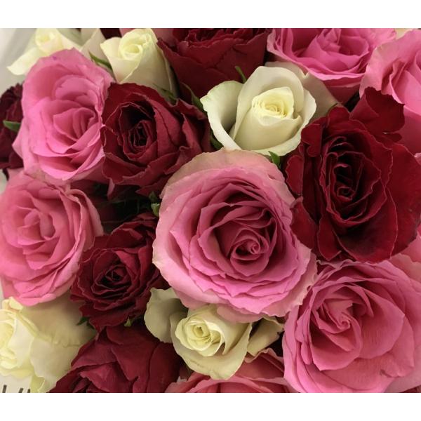 39 роз "Малиновое варенье"