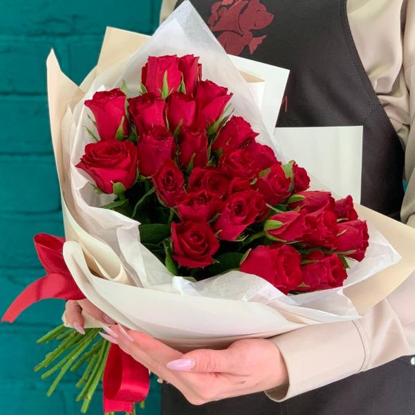 27 роз "Шелковая мечта"