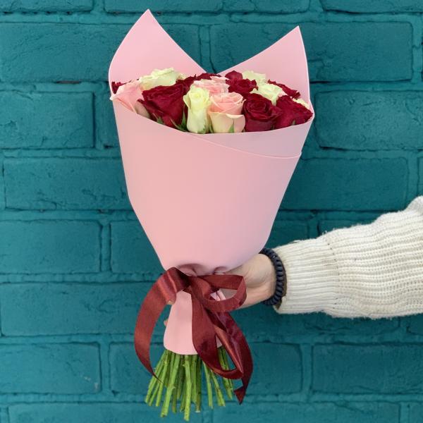 25 роз "Счастливый случай"