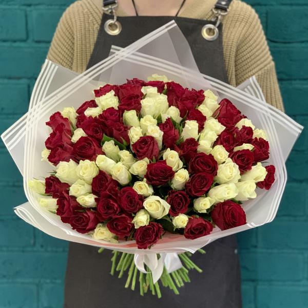 101 роза "Обещание любви"