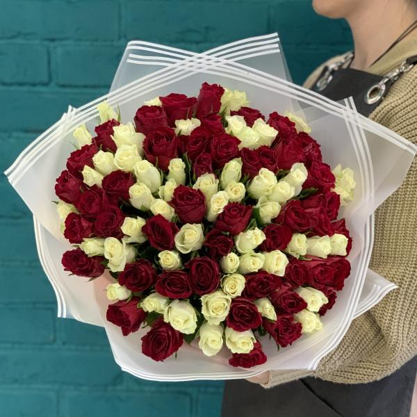 101 роза "Обещание любви"