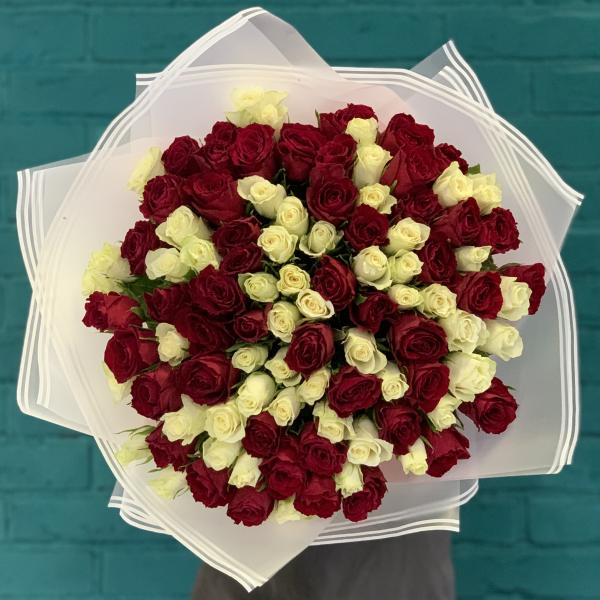 101 роза "Обещание любви"